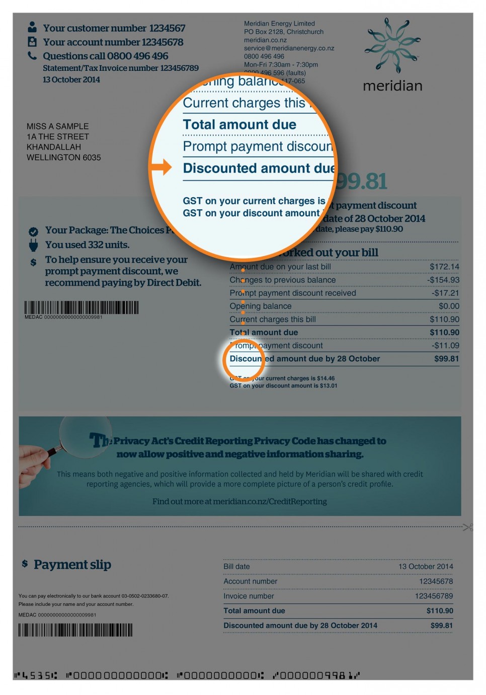 View / understand your bill