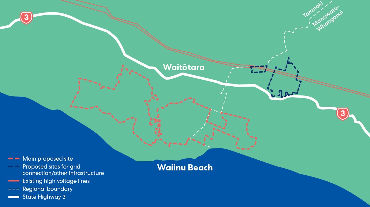 Waiinu site map plain