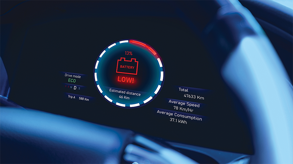 EV battery low