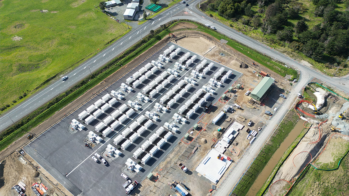 Ruakākā BESS aerial shot